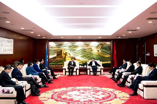 溫樞剛會見中國能建黨委書記、董事長汪建平
