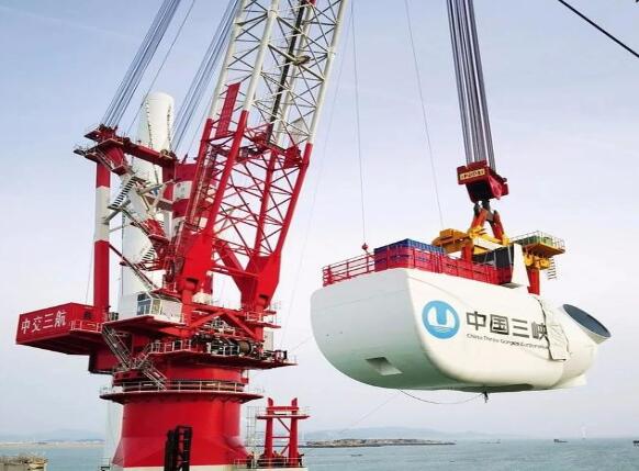 我國自主研發(fā)單機容量最大海上風(fēng)電機組“落戶”三峽福清興化灣風(fēng)場