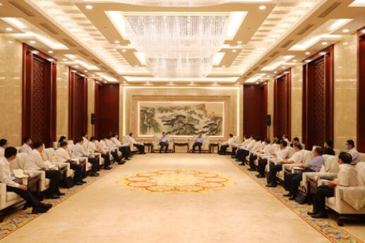 國家電網(wǎng)公司毛偉明、辛保安與山東省委書記劉家義、代省長李干杰會(huì)談