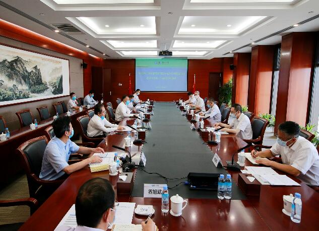 中國(guó)能建黨委書記、董事長(zhǎng)汪建平會(huì)見國(guó)華電力董事長(zhǎng)宋暢、總經(jīng)理李巍一行