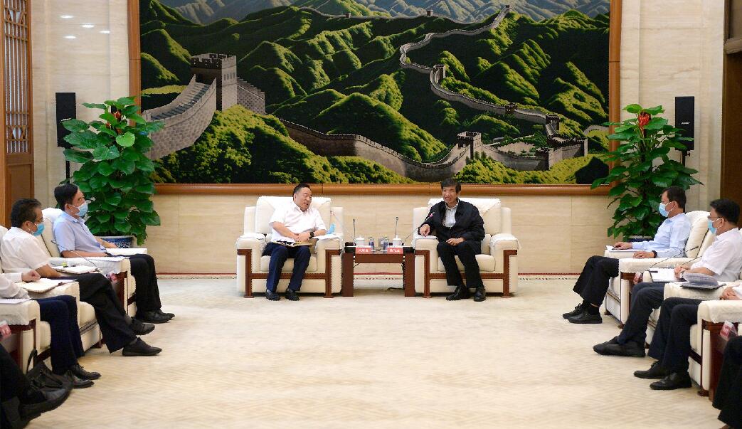 陳飛虎會見中國能建董事長宋海良、總經理孫洪水