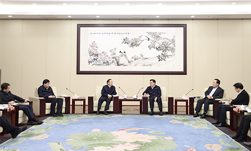 辛保安、張智剛拜會浙江省委書記袁家軍、省長王浩