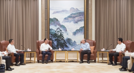 中國電建集團公司黨委書記、董事長丁焰章拜會福建省委書記尹力、省長趙龍