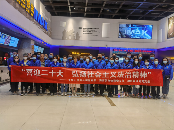 烏海供電公司多家黨支部聯(lián)合開展“喜迎二十大，弘揚(yáng)社會(huì)主義法治精神”主題觀影活動(dòng)