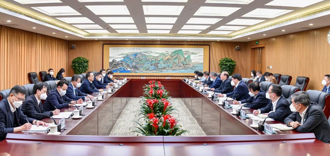 鄒磊、劉明勝與國家電網(wǎng)董事長辛保安、總經(jīng)理張智剛會(huì)談