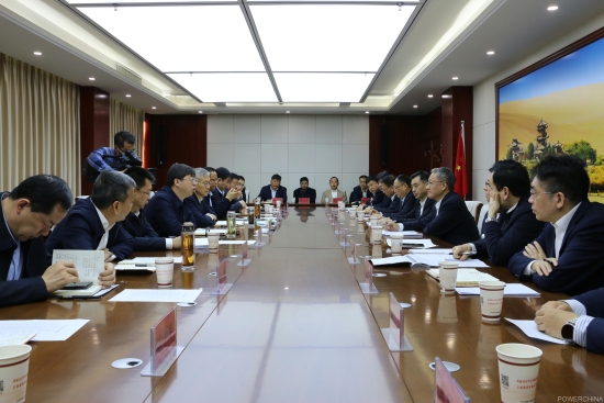 中國電建黨委副書記、總經(jīng)理王斌與酒泉市主要領導會談