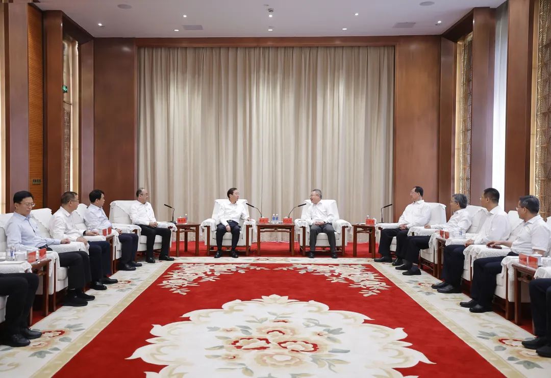 國家電網(wǎng)董事長辛保安與湖南省委書記沈曉明、省長毛偉明會談