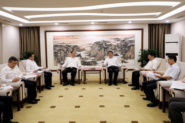 國務(wù)院國資委黨委書記、主任張玉卓會見湖南省委副書記、省長毛偉明