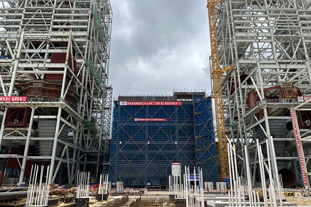 國家能源集團浙江公司舟山三期集控樓結頂