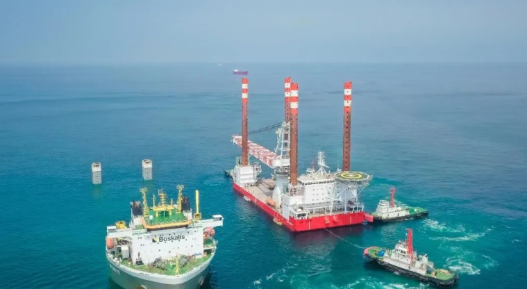 “國電投001”風(fēng)電安裝平臺維保項目提前完工