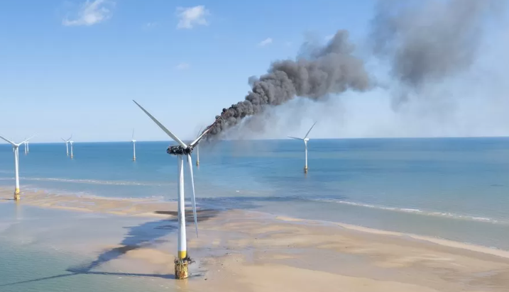 風(fēng)機(jī)起火！這座海上風(fēng)電場暫停運(yùn)營