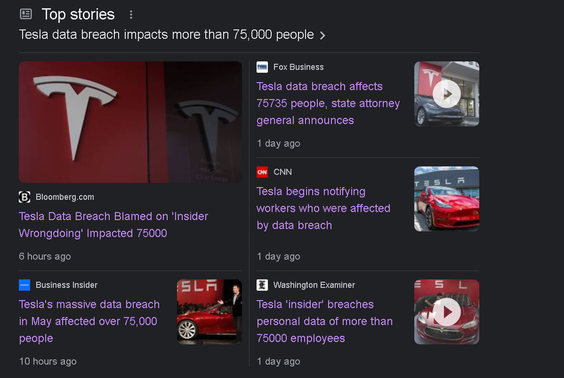 特斯拉“大規(guī)?！睌?shù)據(jù)泄露事件，原因查明