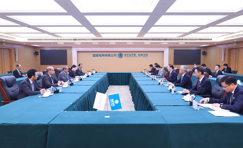 辛保安會見聯(lián)合國全球契約組織總干事桑達·奧佳博、沙特電力公司首席執(zhí)行官哈立德·古努