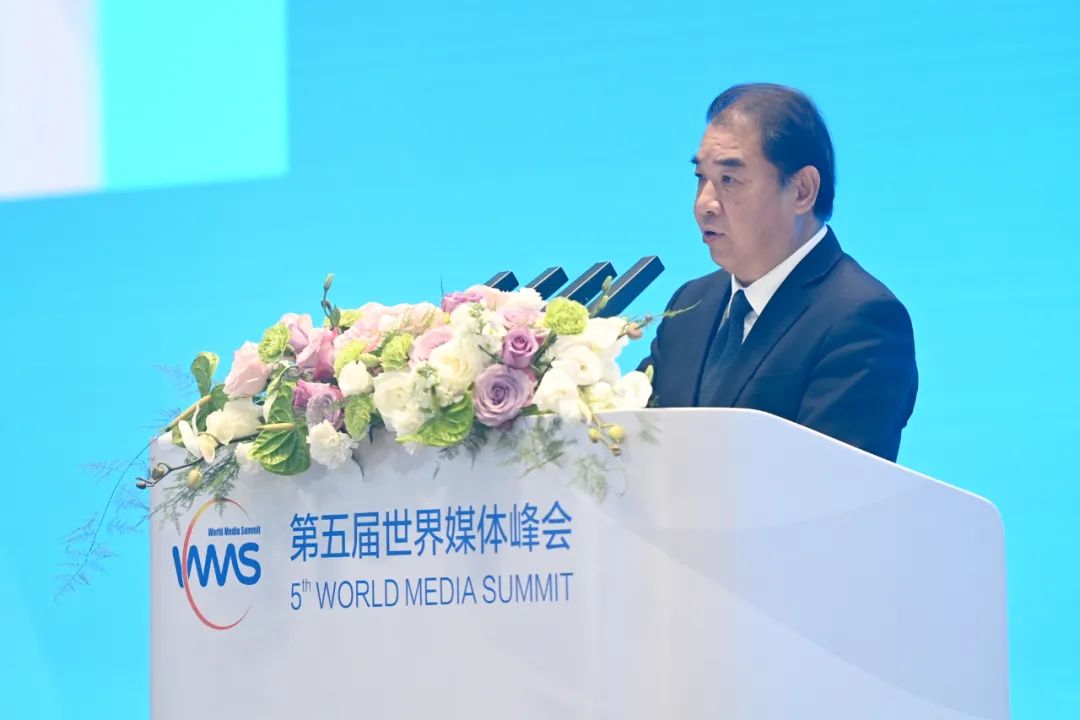 南方電網(wǎng)公司董事長、黨組書記孟振平在第五屆世界媒體峰會(huì)上作主旨發(fā)言