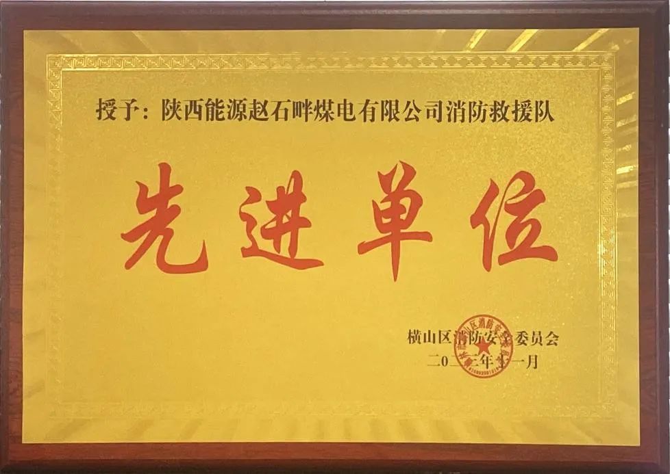 優(yōu)秀！再續(xù)輝煌！陜投集團趙石畔煤電消防工作又獲表彰