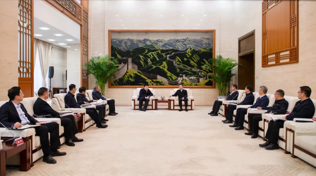 大唐集團董事長、黨組書鄒磊與國家電網(wǎng)董事長、黨組書記張智剛會談