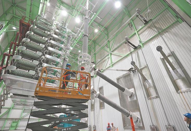 上?！?00千伏南橋換流站年度檢修完成