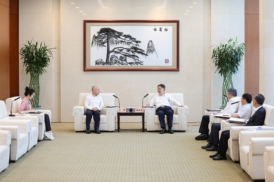 華能集團(tuán)黨組書記、董事長溫樞剛會見?？谑惺虚L丁暉