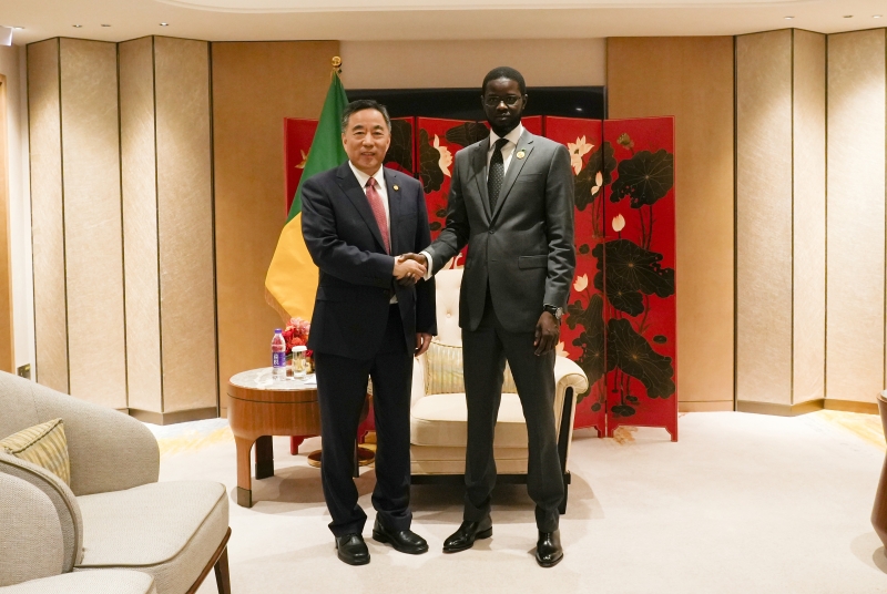 中國(guó)能建黨委書(shū)記、董事長(zhǎng)宋海良拜會(huì)塞內(nèi)加爾總統(tǒng)法耶