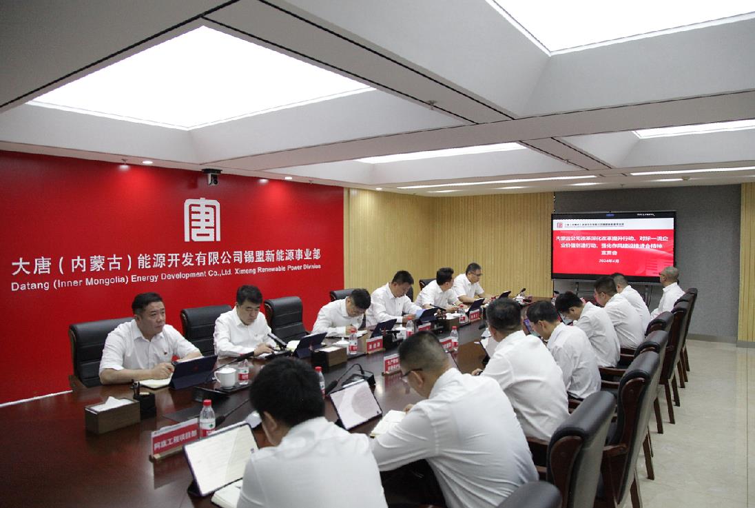 大唐錫盟新能源事業(yè)部召開(kāi)內(nèi)蒙古公司改革深化提升行動(dòng)、對(duì)標(biāo)一流企業(yè)價(jià)值創(chuàng)造行動(dòng)、強(qiáng)化作風(fēng)建設(shè)會(huì)議精神宣貫會(huì)