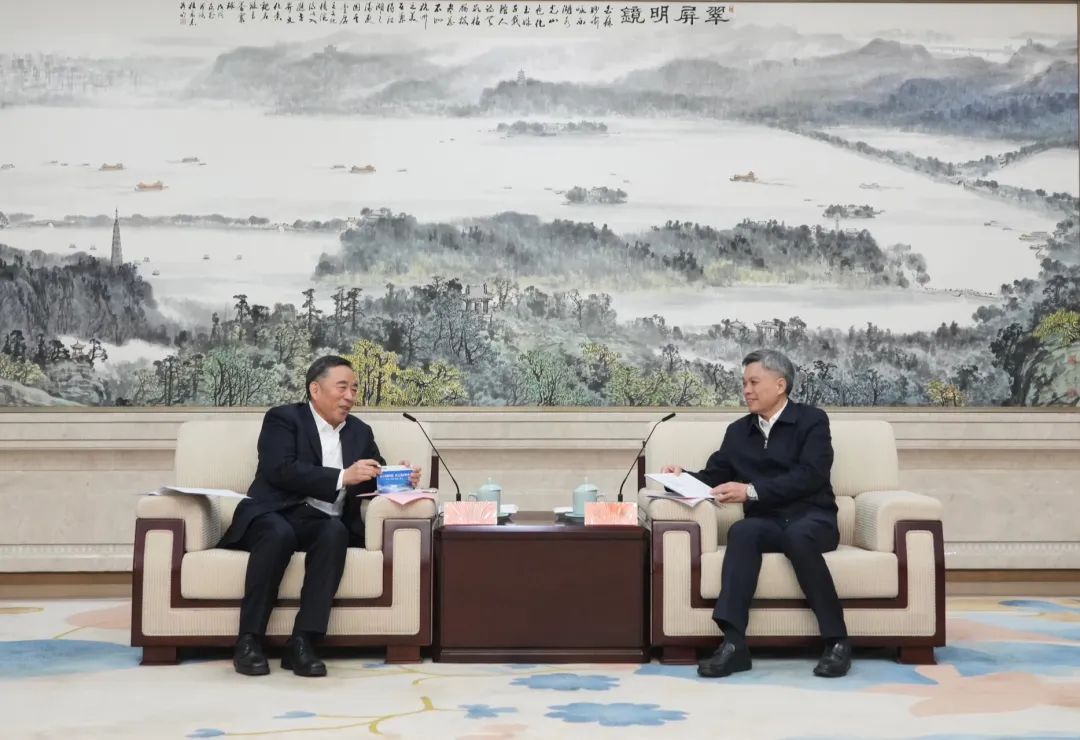 宋海良與浙江省委副書(shū)記、杭州市委書(shū)記劉捷會(huì)談