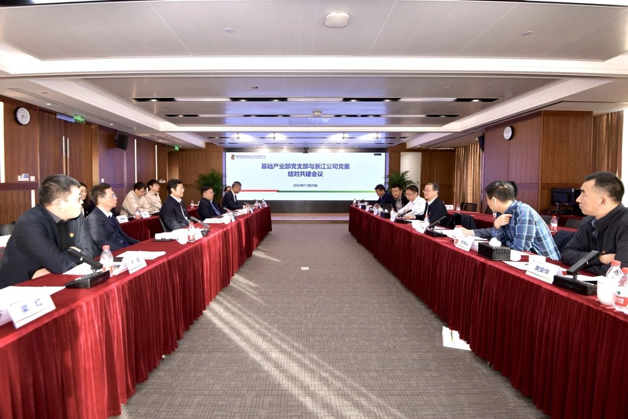 國家電投基礎產業(yè)部黨支部與浙江公司黨委開展結對共建活動