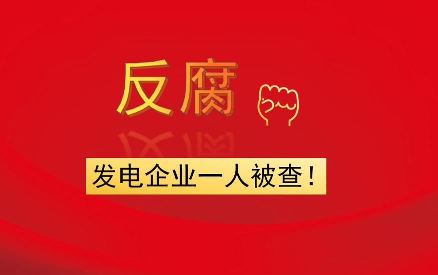 發(fā)電企業(yè)一人被查！